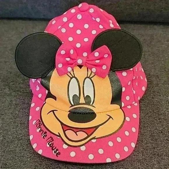 Disney Other - Disney Minnie Mouse Pink Youth Baseball Hat